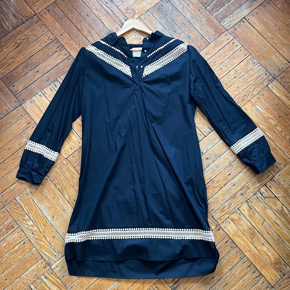 Scotch & Soda NWOT Long Sleeve Lace Cut-Out Dress XL Black